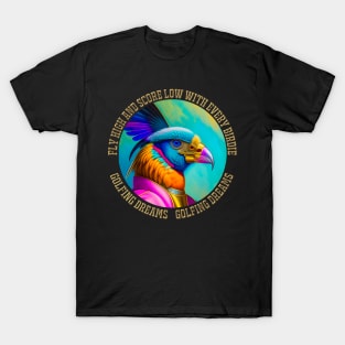 Golfing Dreams Birdie Design T-Shirt